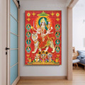 Durga Goddess Hindus Spiritual Canvas Print Modern Artwork Image for Home Wall Ornamentation