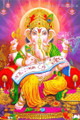 Ganesha Hindus God Painting Modern Religious Canvas Print Image for Office Wall Getup