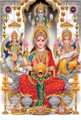Maa Lakshmi Goddess Hindus Religious Canvas Print Modern Artwork Image for Home Wall Finery