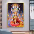 Vishnu Hindus God Indian Religious Canvas Print Modern Artwork Image for Home Wall Assortment