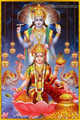Vishnu Hindus God Modern Indian Religious Painting Canvas Print Image for Bed Wall Ornament