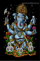 Lord Ganapati Hindus Religious Canvas Print Modern Artwork Image for Home Wall Getup