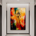 Oriental Female Dancer Modern Figure Abstract Canvas Print Image Painting for Home Wall Adornment