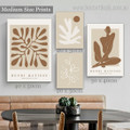 Nude Feme Figure Spots Abstract Scandinavian Photograph 4 Piece Wall Art Canvas Prints Set Wrapped Rolled Canvas Print Wall Hanging Artwork Adornment