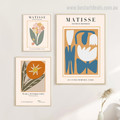 Colorific Bloom Leaflets Floral Scandinavian Photograph 3 Piece Framed Painting Set Abstract Stretched Rolled Canvas Australian Prints for Room Wall Finery