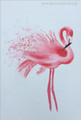 Flamingo Bird Animal Abstract Modern Wall Art Print