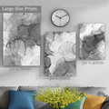 Roundly Taint Marble Spots Modern 3 Piece Framed Canvas Painting Set Photograph Abstract Rolled Print for Wall Hanging Getup