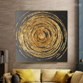 Circular Art Framed Modern Painting Photo Canvas Print for Living Room Wall Decor