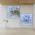 Two Flowers Abstract Floral Framed Watercolor Painting Photo Canvas Print for Room Wall Assortment