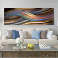 Rainbow Abstract Framed Modern Panoramic Resemblance Photo Canvas Print for Room Wall Assortment