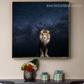 Wild Lion Animal Modern Framed Nature Painting Photo Canvas Print for Room Wall Outfit