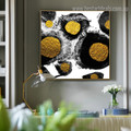 Golden Stones Abstract Modern Framed Painting Image Canvas Print for Room Wall Finery