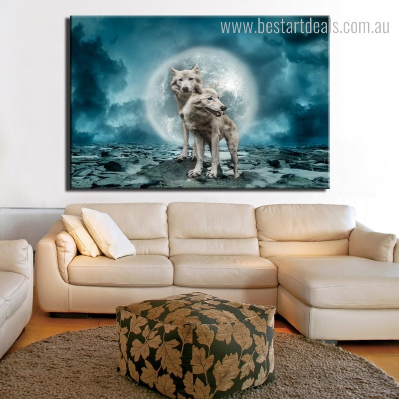 Buy New Wolves Canvas Print Wall Art Decor.