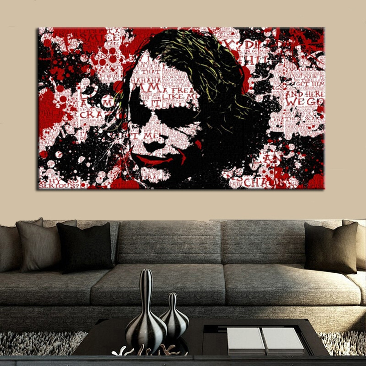 Buy Joker Canvas Print Wall Art Decor