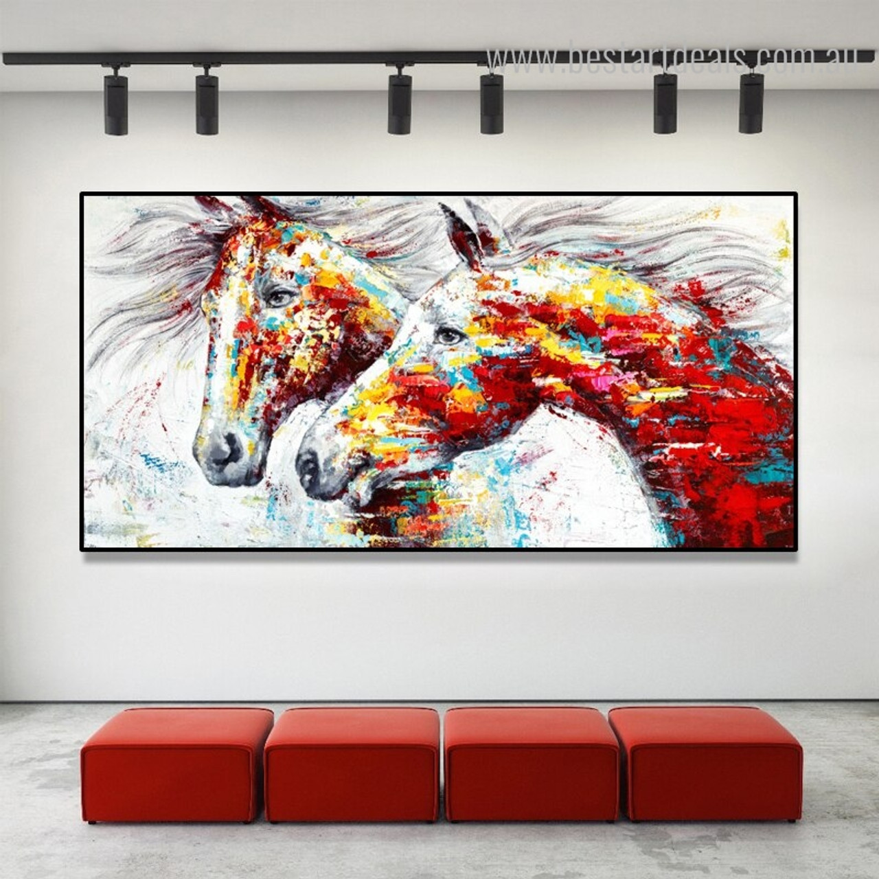 Buy Lovely Horses Canvas Print Wall Art Decor
