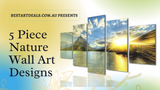 5 Piece Nature Canvas Wall Art Designs Video