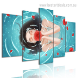 Red Canvas Wall Prints for the Valentine's Day