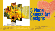 5 piece canvas print designs video