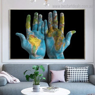 World Map Art Prints for Office Lobby