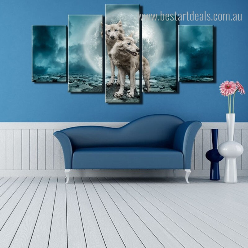 Buy New Wolves Canvas Print Wall Art Decor.