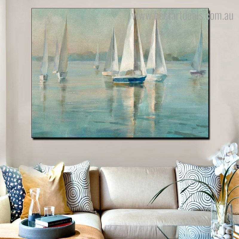 Buy Colorful Sailboat Canvas Print Wall Art Decor.