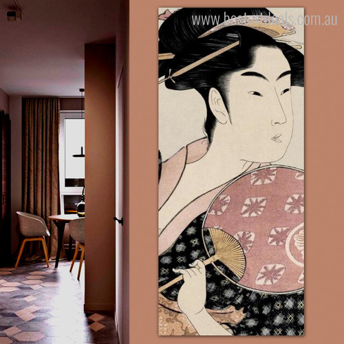 Takashima Ohisa Figure Vintage Framed Painting Picture Canvas Print for Lounge Room Wall Assortment