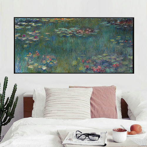 Claude  Monet  Water  Lotus  Canvas  Art  Print  Poster  Abstract  Art  Wall  Pictures  for  Living  Room  Decoration