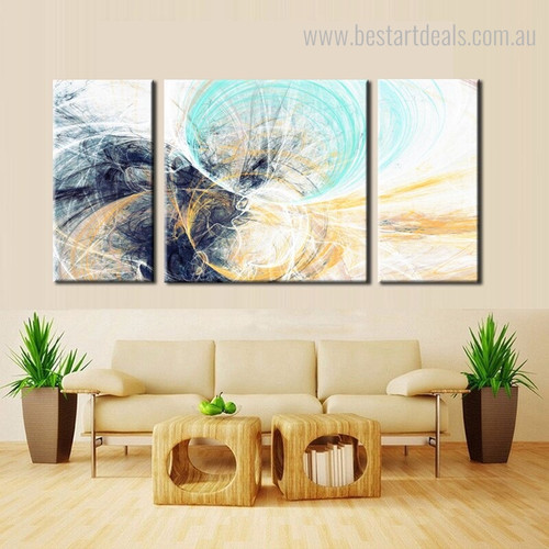 Wind Tunnel Abstract Framed Portmanteau Picture Canvas Print for Wall Onlay