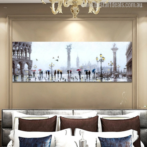 Richard Macneil Painting St Marco Reflection Print for Bedroom Wall Decor
