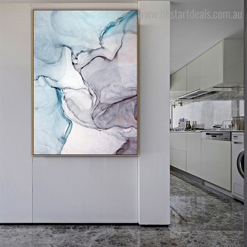 Portly Marble Modern Framed Abstract Art Photo Print for Room Wall Assortment
