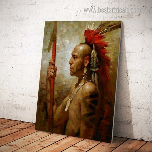 Street Tribe Abstract Figure Framed Painting Picture Canvas Print for Room Wall Outfit