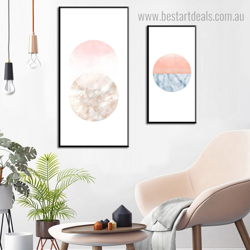 Spherical Marble Abstract Modern Framed Artwork Pic Canvas Print for Room Wall Getup