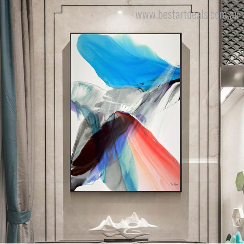 Red Black Feathers Abstract Modern Framed Painting Picture Canvas Print for Room Wall Decor