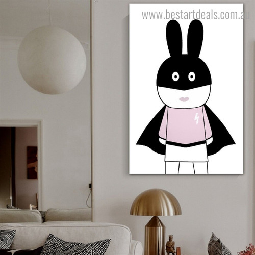 Superhero Anime Animals Nordic Framed Effigy Image Canvas Print for Room Wall Decor