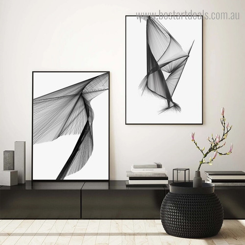 Stripe Design Abstract Modern Framed Artwork Pic Canvas Print for Room Wall Ornament