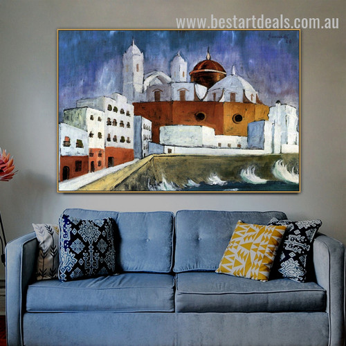 Cadiz Walter Gramatte Cityscape Expressionism Painting Photo Canvas Print for Room Wall Flourish