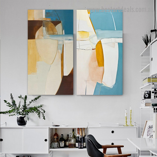 Taint Pattern Abstract Modern Framed Portrait Picture Canvas Print for Room Wall Ornament