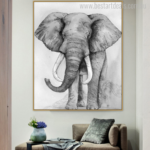 Jumbo Abstract Animal Contemporary Painting Print for Home Wall Getup
