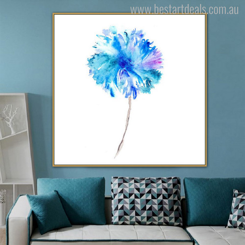 Flower Modern Abstract Botanical Nordic Painting Picture Print for Living Room Wall Tracery