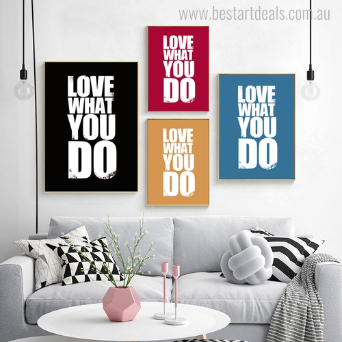 You Do Contemporary Quotes Painting Canvas Print for Living Room Wall Flourish