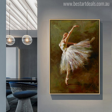 Buy Ballerina Dancer Canvas Print Wall Art Decor.