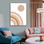 Sol Abstract Contemporary Framed Artwork Pic Canvas Print for Room Wall Decoration
