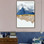Gauze Nature Nordic Contemporary Framed Artwork Portrait Canvas Print for Room Wall Flourish