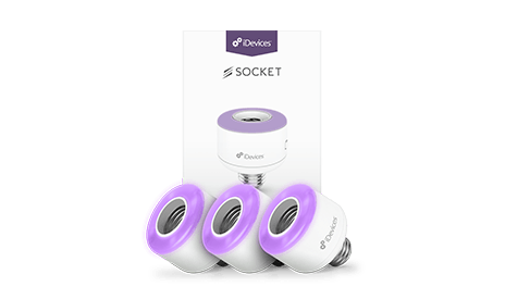 iDevices Illumination Pack, Socket, light, lighting, automated, Google Assistant, Amazon Alexa, Apple HomeKit, Wi-Fi, Siri, Voice Control