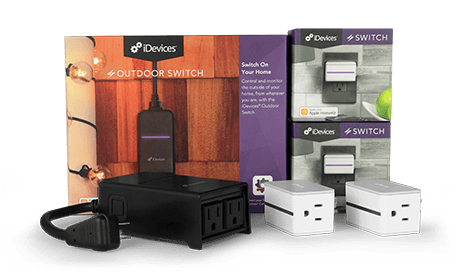 iDevices Foundation Pack, Outdoor Switch, Switch, Play and Play, Smart Plug, indoor and outdoor essentials, Connected, Amazon Alexa, Google Assistant, Apple HomeKit
