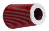 K&N Universal Air Filter Chrome Round Tapered Red -4in Flange ID x 1.125in Flange Length x 5.5in H - RG-1002RD-L Photo - Primary