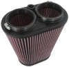 K&N Universal Clamp-On Air Filter 3-1/8in Dual FLG  8-7/8in X 5-3/16 B 6-1/4in X 4IN T, 9inH W/STUD - RU-1012 Photo - lifestyle view