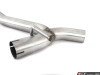 MK7 Jetta Quad Exit Axle-Back Exhaust System - With Gloss Black Rear Diffuser & 3.5" Chrome Tips - ES#3675312