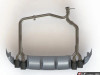 MK7 Jetta Quad Exit Axle-Back Exhaust System - With Gloss Black Rear Diffuser & 3.5" Chrome Tips - ES#3675312