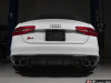 Audi B8/8.5 S4 Valved Cat-Back Exhaust - Resonated With 4" Chrome Swivel Tips - ES#3619908